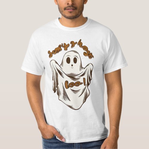 Ghost Malone Spooky Halloween  T_Shirt