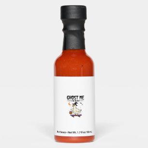 Ghost Me Im Busy Halloween Goose Skateboard Hot Sauces