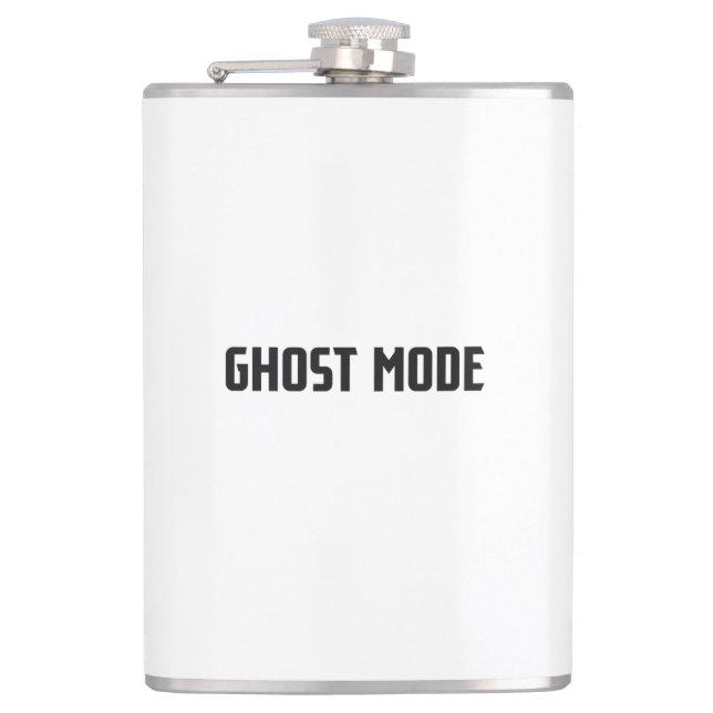 Ghost Mode: Silence is Power Flask (Front)