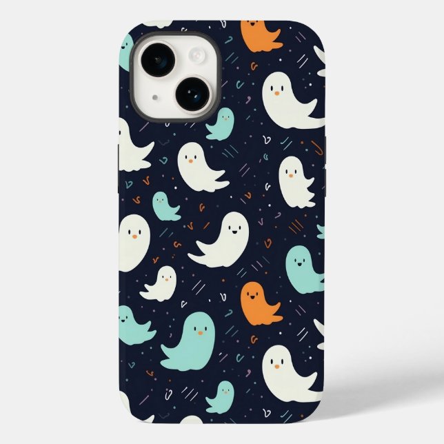 Ghost modern halloween pattern Case-Mate iPhone case (Back)