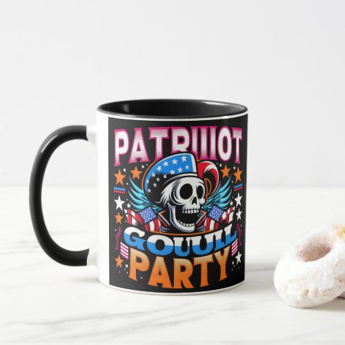 Ghost Myth and Patriotism in Pop Art Mug