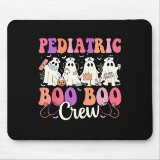 Ghost Nurse Halloween Pediatric Nurse Boo Boo Crew Mouse Pad