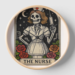 Ghost Nurse Spookily Caring and Whimsically Haunt Clock