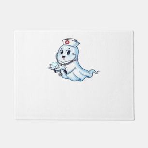 Ghost Nurse Spookily Caring and Whimsically Haunt Doormat