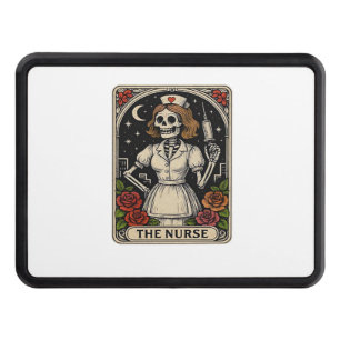 Ghost Nurse Spookily Caring and Whimsically Haunt Hitch Cover