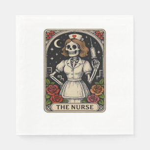 Ghost Nurse Spookily Caring and Whimsically Haunt Napkins