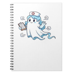 Ghost Nurse Spookily Caring and Whimsically Haunt Notebook