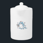 Ghost Nurse  Spookily Caring and Whimsically Haunt Teapot<br><div class="desc">Ghost Nurse  Spookily Caring and Whimsically Haunting Medical Graphic Oversized T-Shirt_1</div>
