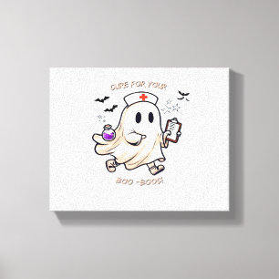 Ghost Nurse with Magical Potion – Cure for Your Bo Canvas Print