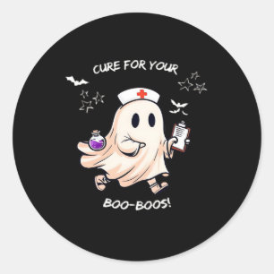 Ghost Nurse with Magical Potion � Cure for Your Bo Classic Round Sticker