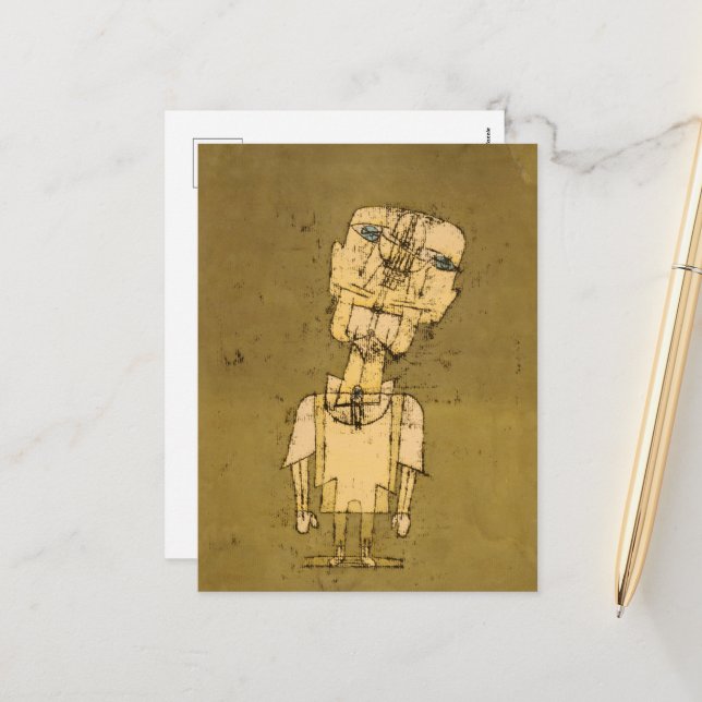 Ghost of a Genius by Paul Klee Holiday Postcard (Front/Back In Situ)