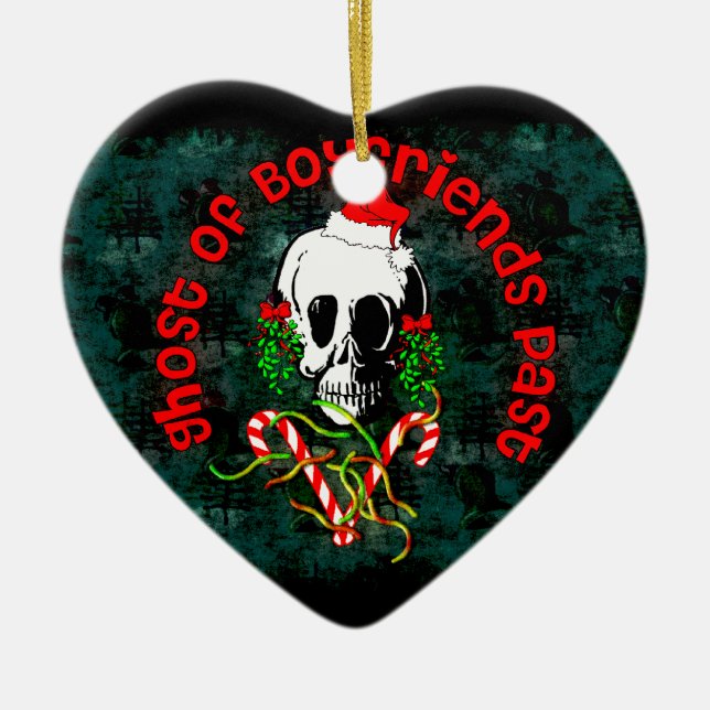 Ghost of Boyfriends Past Ceramic Ornament (Front)