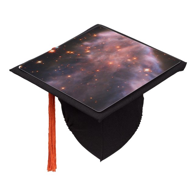 Ghost of Cassiopeia Nebula Graduation Cap Topper (Angled)