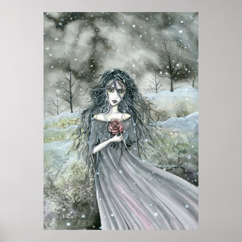 Ghost of Cathy Fantasy Gothic Art Molly Harrison Poster