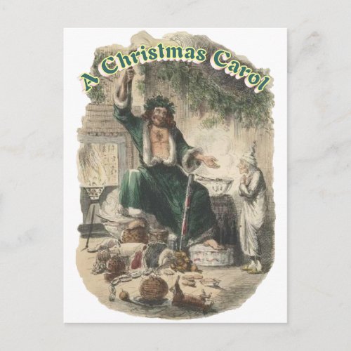 Ghost of Christmas Present Holiday Postcard