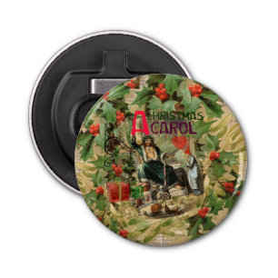 Ghost of Christmas Present Illustration Scrooge Bottle Opener