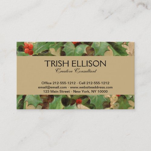 Ghost of Christmas Present Illustration Scrooge Business Card