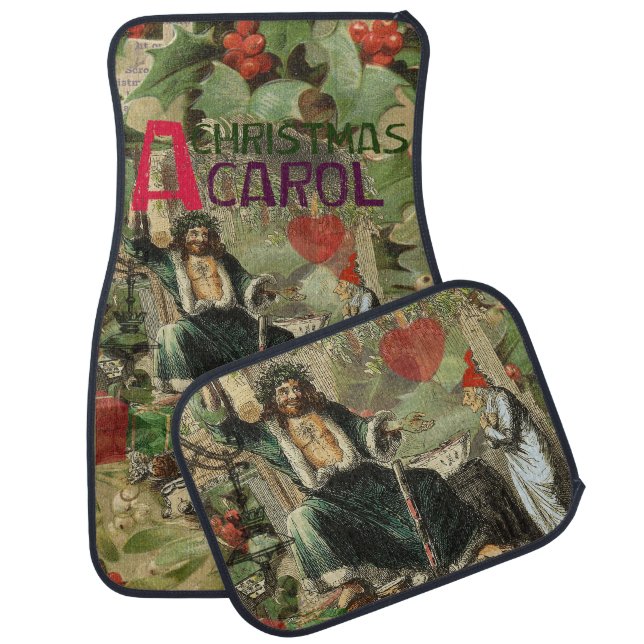 Ghost of Christmas Present Illustration Scrooge Car Floor Mat (Set)