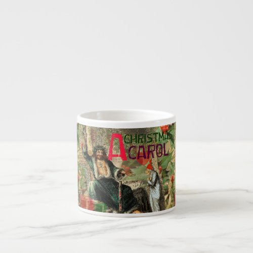 Ghost of Christmas Present Illustration Scrooge Espresso Cup