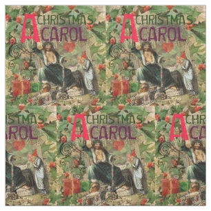 Ghost of Christmas Present Illustration Scrooge Fabric