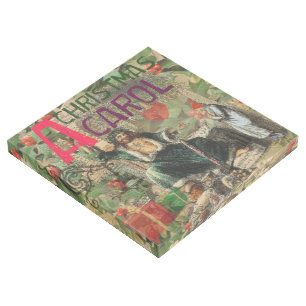 Ghost of Christmas Present Illustration Scrooge Gallery Wrap