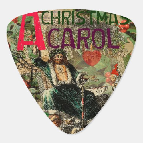 Ghost of Christmas Present Illustration Scrooge Guitar Pick