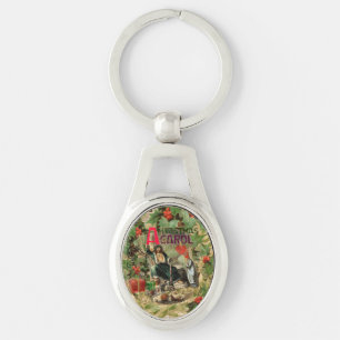Ghost of Christmas Present Illustration Scrooge Keychain