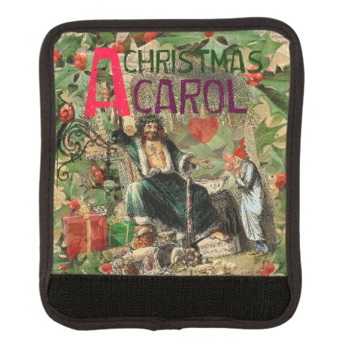 Ghost of Christmas Present Illustration Scrooge Luggage Handle Wrap