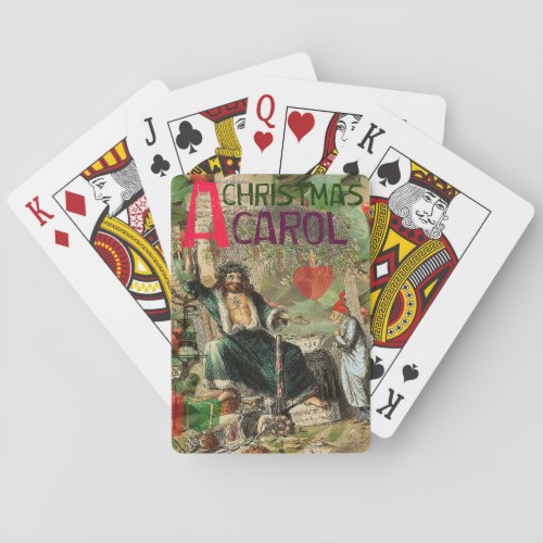 Ghost of Christmas Present Illustration Scrooge Playing Cards
