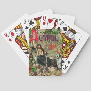 Ghost of Christmas Present Illustration Scrooge Poker Cards