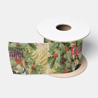 Ghost of Christmas Present Illustration Scrooge Satin Ribbon