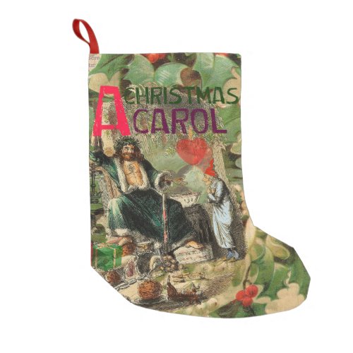 Ghost of Christmas Present Illustration Scrooge Small Christmas Stocking