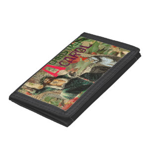 Ghost of Christmas Present Illustration Scrooge Tri-fold Wallet