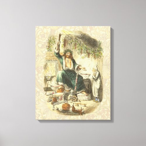 Ghost of Christmas Present Scrooge  Canvas Print