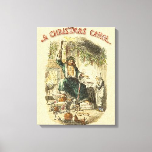 Ghost of Christmas Present Scrooge  Canvas Print