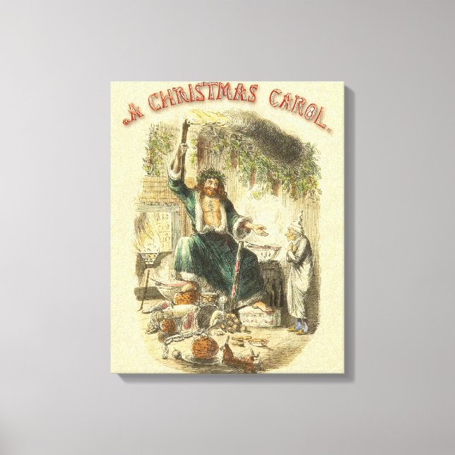 Ghost of Christmas Present Scrooge  Canvas Print (Front)
