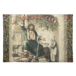 Ghost of Christmas Present Scrooge Cloth Placemat