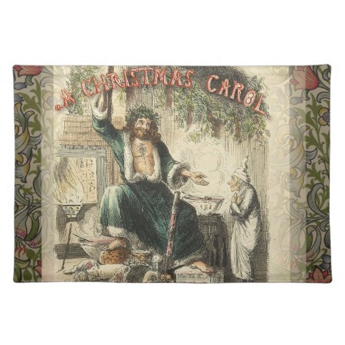 Ghost of Christmas Present Scrooge  Cloth Placemat