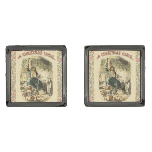 Ghost of Christmas Present Scrooge  Cufflinks (Front)
