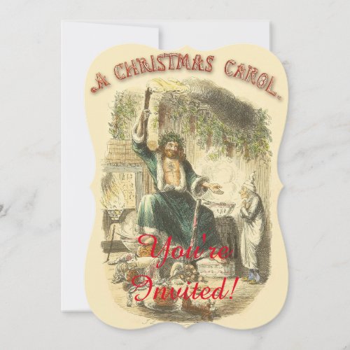 Ghost of Christmas Present Scrooge  Invitation