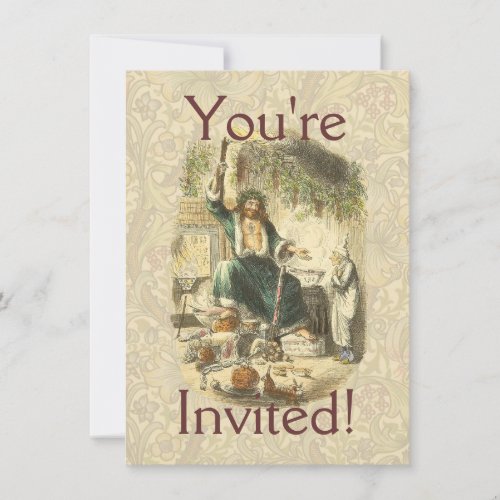 Ghost of Christmas Present Scrooge  Invitation