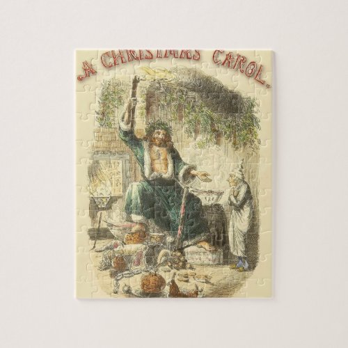 Ghost of Christmas Present Scrooge  Jigsaw Puzzle