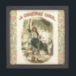 Ghost of Christmas Present Scrooge  Keepsake Box<br><div class="desc">Christmas Dickens - A vintage illustration from Dickens' A Christmas Carol showing the Ghost of Christmas Present and Ebenezer Scrooge.</div>