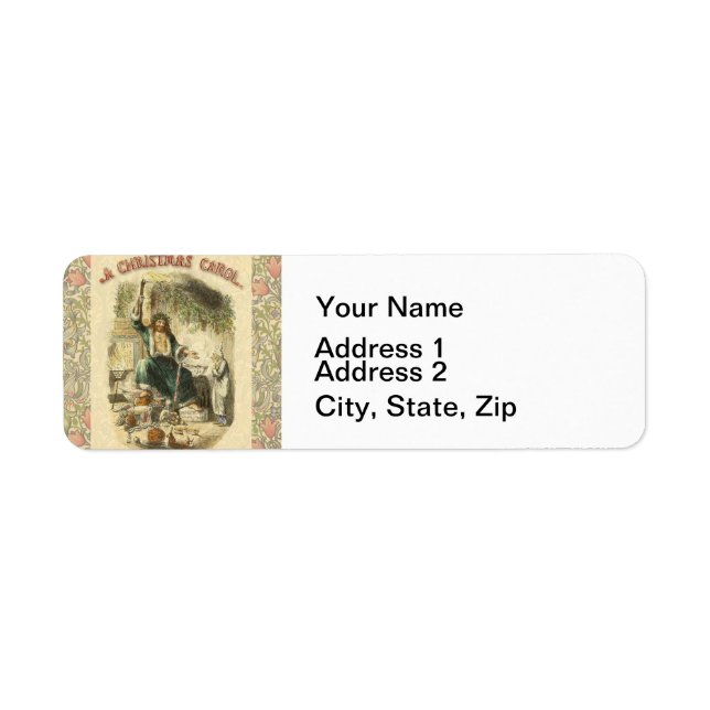 Ghost of Christmas Present Scrooge  Label (Front)