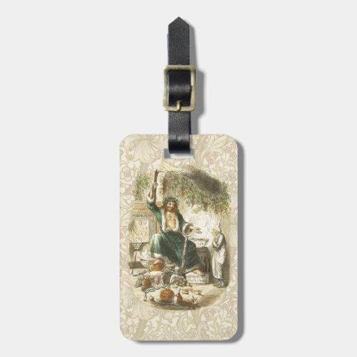 Ghost of Christmas Present Scrooge  Luggage Tag