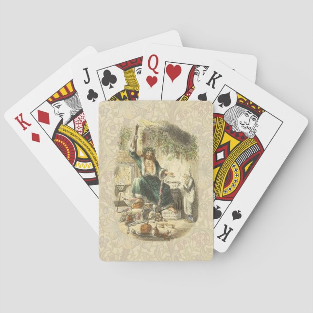 Ghost of Christmas Present Scrooge  Poker Cards (Back)