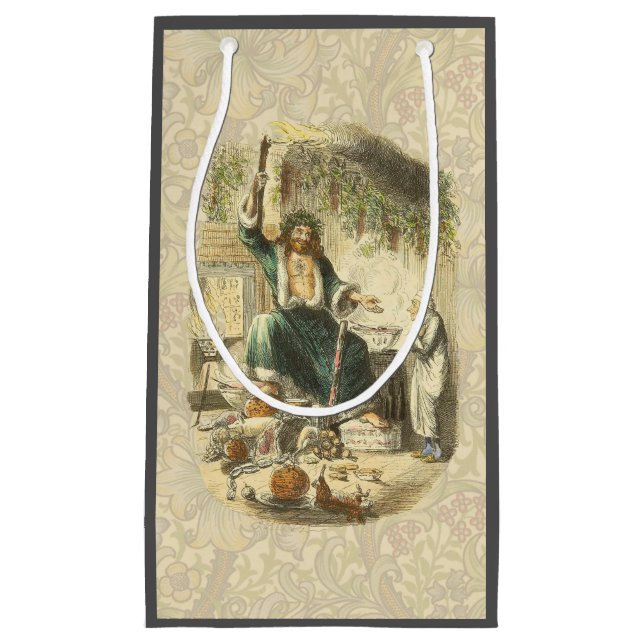 Ghost of Christmas Present Scrooge  Small Gift Bag (Front)
