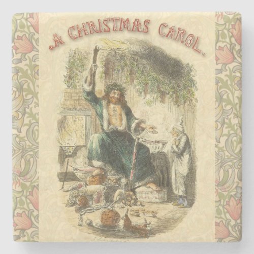 Ghost of Christmas Present Scrooge  Stone Coaster