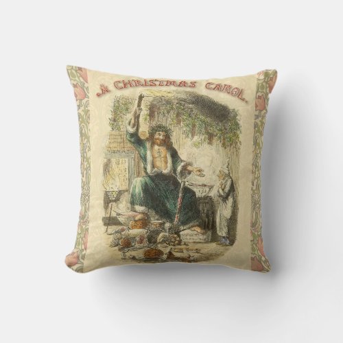 Ghost of Christmas Present Scrooge  Throw Pillow