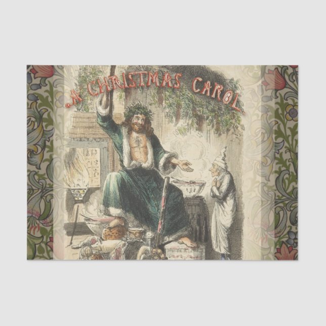 Ghost of Christmas Present Scrooge  Tissue Paper (Front)